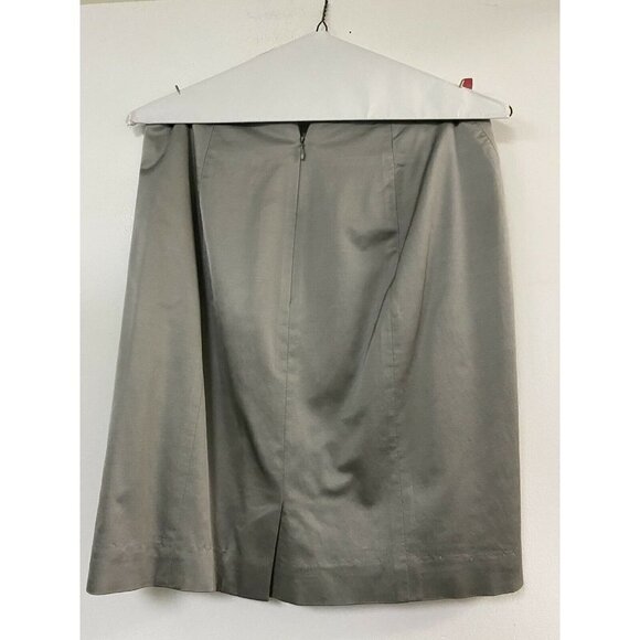 Ann Taylor Petite Size 6P Pencil Skirt Silver Fully Lined - Picture 2 of 5